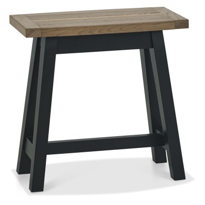 Regent Weathered Oak & Peppercorn Side Table by Bentley Designs