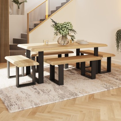 Reno 220 x 94cm Dining Table ('U' Leg) by Bell & Stocchero