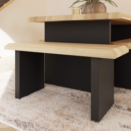 Reno 90cm Dining Bench ('P' Leg) by Bell & Stocchero