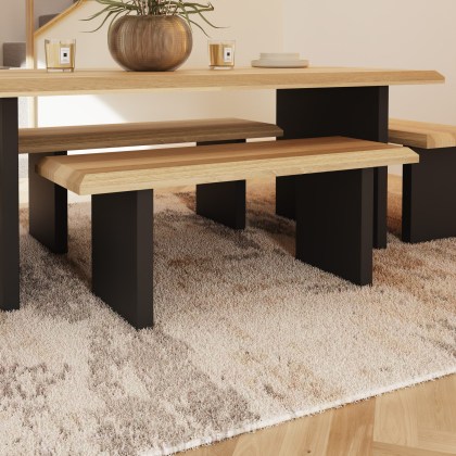 Reno 120cm Dining Bench ('P' Leg) by Bell & Stocchero