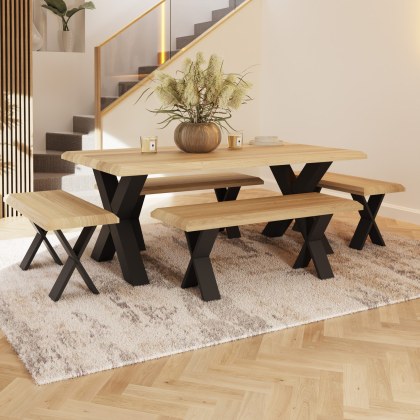 Reno 160cm Dining Bench ('X' Leg) by Bell & Stocchero