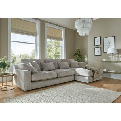 Hudson Large Chaise Sofa (RHF) - Standard Back