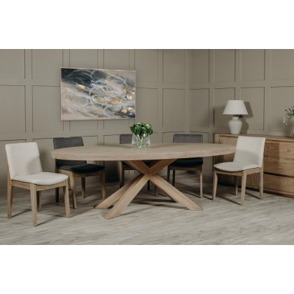 Falco Oval 190 x 105cm Dining Table by Vida Living