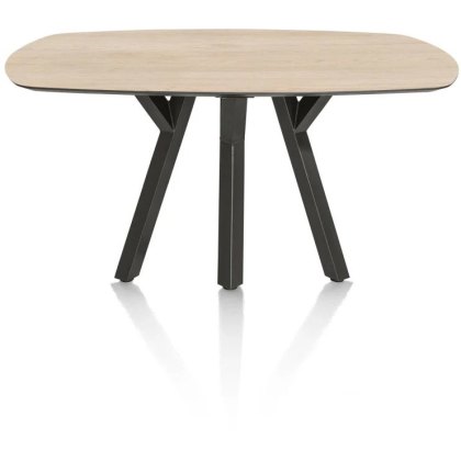 Minato 150 x 105cm Oval Dining Table (Light Natural Oak Finish) by Habufa