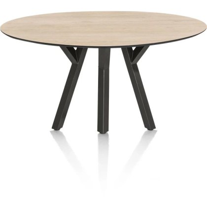 Minato 180 x 100cm Ellipse Dining Table (Light Oak Finish) by Habufa
