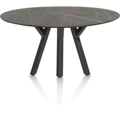 Minato 180 x 100cm Ellipse Dining Table (Onyx Finish) by Habufa