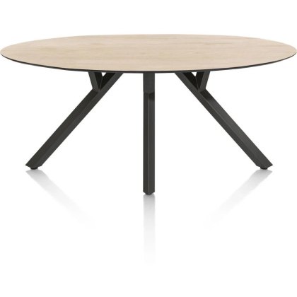 Minato 210 x 105cm Ellipse Dining Table (Light Oak Natural Finish) by Habufa