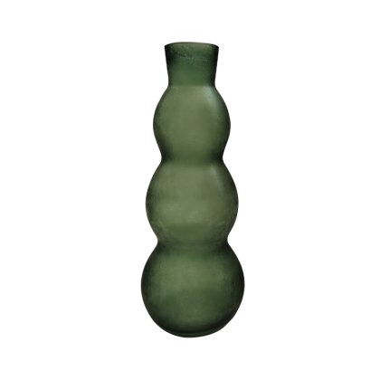 40cm Cracked Green Frost Bubble Vase