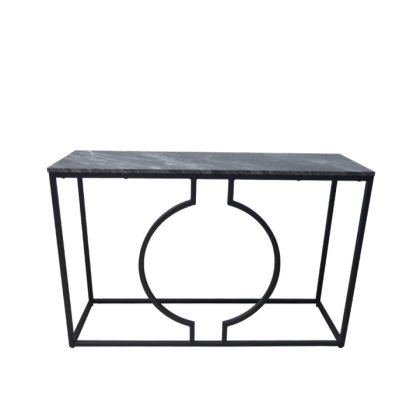Aurora Black Metal Console Table