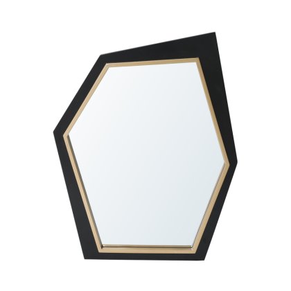 Large Black Gold Wall Mirror