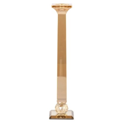 Candle holder Milou big Amber