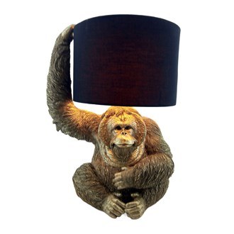 Baboon Lamp & Shade 47.5cms