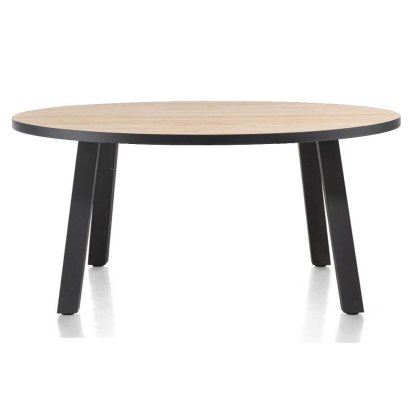 Avalox 130 x 110cm Fixed Rounded Dining Table by Habufa Avalox 130 x 110cm Fixed Rounded Dining Table by Habufa