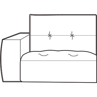 Gravina Armchair Section 108cm (Left) by Italia Living