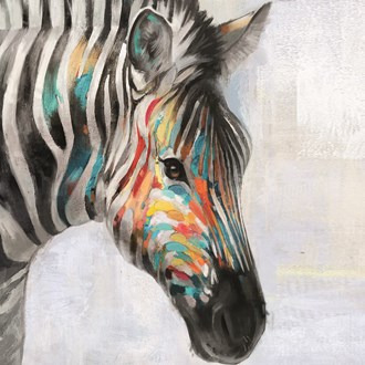 Canvas Oil Zebra 60x90cm