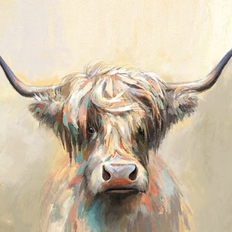 Canvas Oil Highland Cow 80x100cm