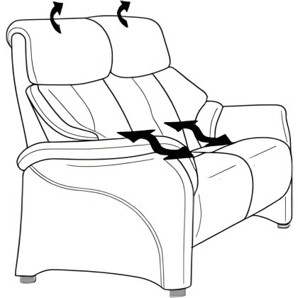 Chester 2 Seater Cumuly Manual Recliner Sofa (4247-80) by Himolla Chester 2 Seater Cumuly Manual Recliner Sofa (4247-80) by Himolla