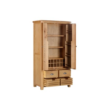 Queensbury Oak Double Larder Cupboard
