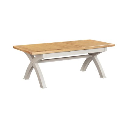 Queensbury Painted Small Cross Leg 180-26cm Extending Dining Table