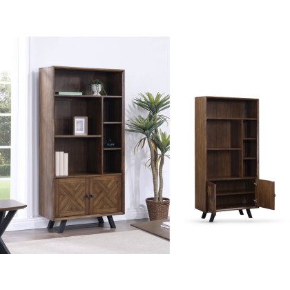 Sierra Large Bookcase with 2 Doors