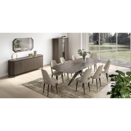 Hexagon 200 x 120cm Fixed Dining Table by Status of Italy