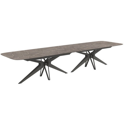 Hexagon 400 x 120cm Fixed Dining Table by Status of Italy