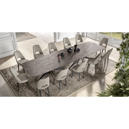 Hexagon 400 x 120cm Fixed Dining Table by Status of Italy