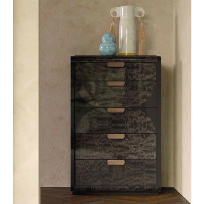 New York Tall Chest of 5 Drawers by ALF Italia