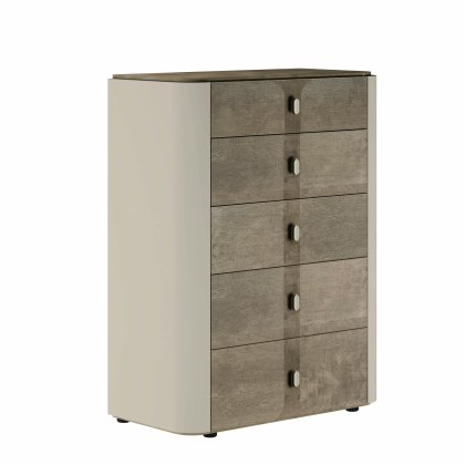 Hebe Tall Chest of 5 Drawers by ALF Italia