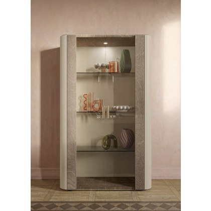 Hebe 2 Door Display Cabinet by ALF Italia