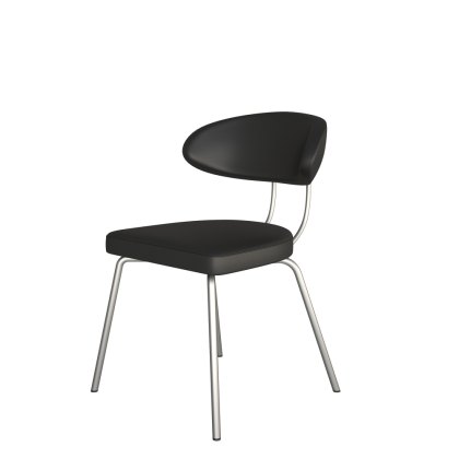 Margot Dining Chair by HND (Black Faux Leather)