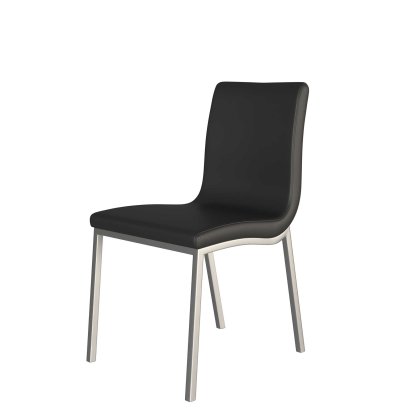 Audrey Dining Chair by HND (Black Faux Leather)