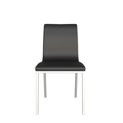 Audrey Dining Chair by HND (Black Faux Leather)