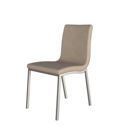 Audrey Dining Chair by HND (Taupe Faux Leather)