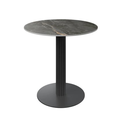 Santos 80 x 80cm Round Gloss Grey Ceramic Dining Table Santos 80 x 80cm Round Gloss Grey Ceramic Dining Table