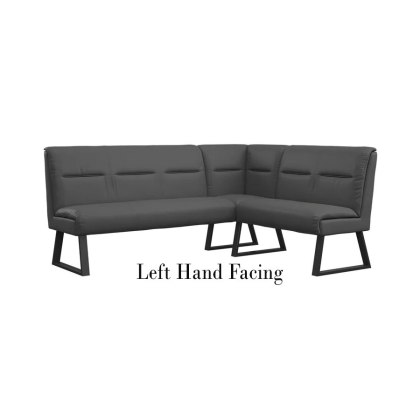 Nino Dark Grey Corner Dining Bench (Left or Right Hand Facing)