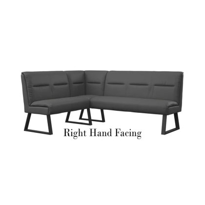 Nino Dark Grey Corner Dining Bench (Left or Right Hand Facing)