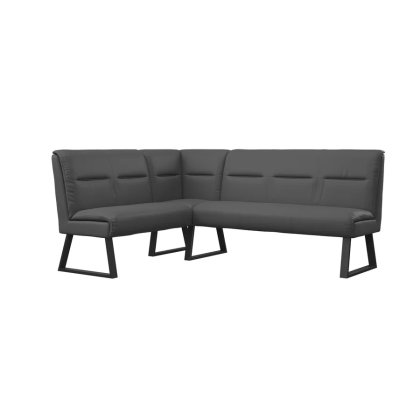 Nino Dark Grey Corner Dining Bench (Left or Right Hand Facing)