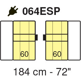 Tuniz 2 Seater 184cm Sofa (with Electric Recliners) by Marinelli Home