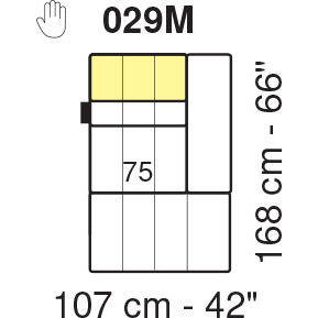 Tuniz RHF Chaise Longue Maxi 1 Arm Module by Marinelli Home