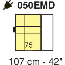 Tuniz RHF 1 Arm Chair Module 107cm (1 Electric Recliner) by Marinelli Home