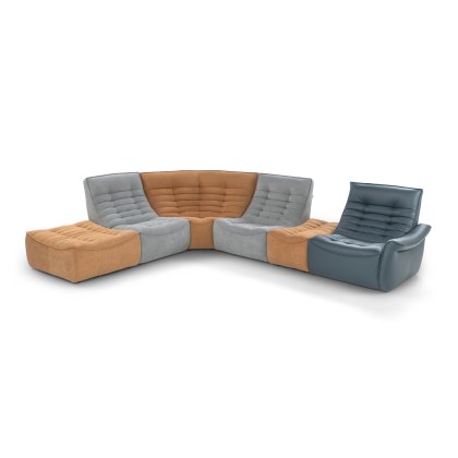 Fox Trot Relax 1 Arm LHF 101 x 102cm Electric Recliner Module (F5675-M26) by Calia Italia