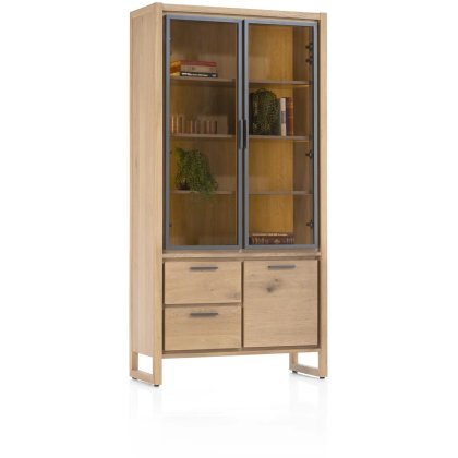 Nystead 100cm Glass Cabinet by Habufa