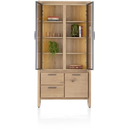Nystead 100cm Glass Cabinet by Habufa