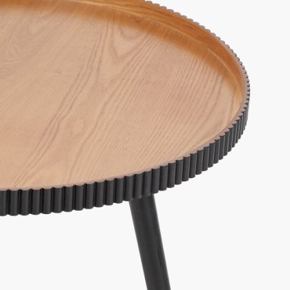 Hammond Black & Wood Coffee Table