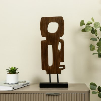 Abstract Sculpture Black&Brown