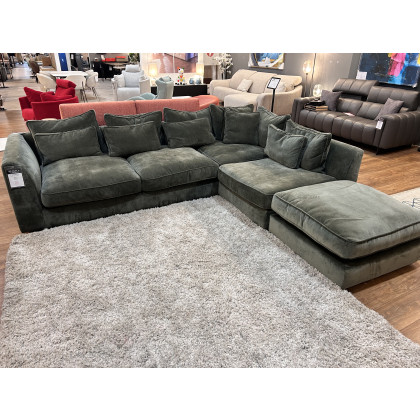 Bossanova Corner Sofa & Stool Set (Showroom Clearance)