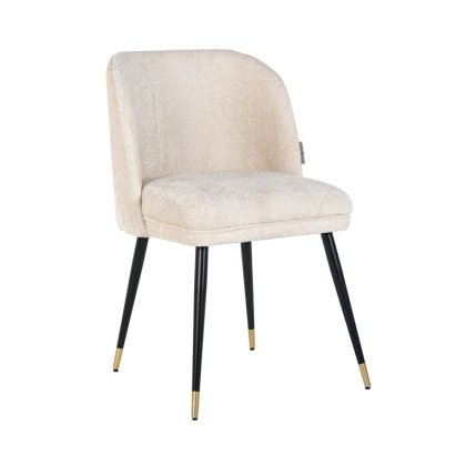 Alicia White Chenille Dining Chair by Richmond Interiors Alicia White Chenille Dining Chair by Richmond Interiors