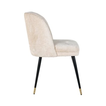 Alicia Dining Chair (White Chenille) by Richmond Interiors Alicia Dining Chair (White Chenille) by Richmond Interiors