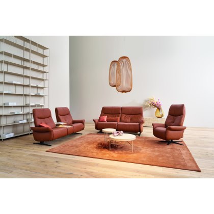 Loona 3 Seater Fixed Sofa (4484-12HN) by Himolla